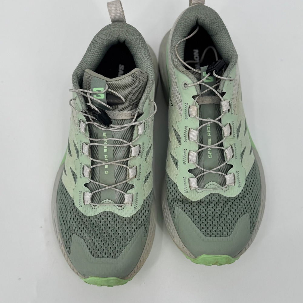 Salomon Women's Sense Ride 5 Trail Running Shoes Sage Green Size 6 - Picture 14 of 15